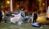 Malatya’da Trambüs Direğine Çarpan Otomobilde 1 Ölü, 1 Ağır Yaralı