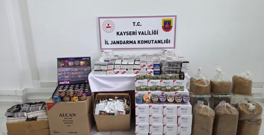 Kayseri’de Kaçak Tütün Operasyonu: Binlerce Makaron Ele Geçirildi