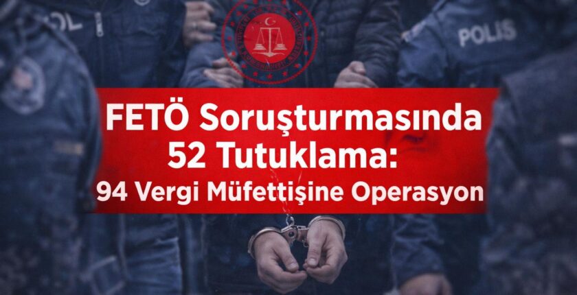 FETÖ Soruşturmasında 52 Tutuklama: 94 Vergi Müfettişine Operasyon