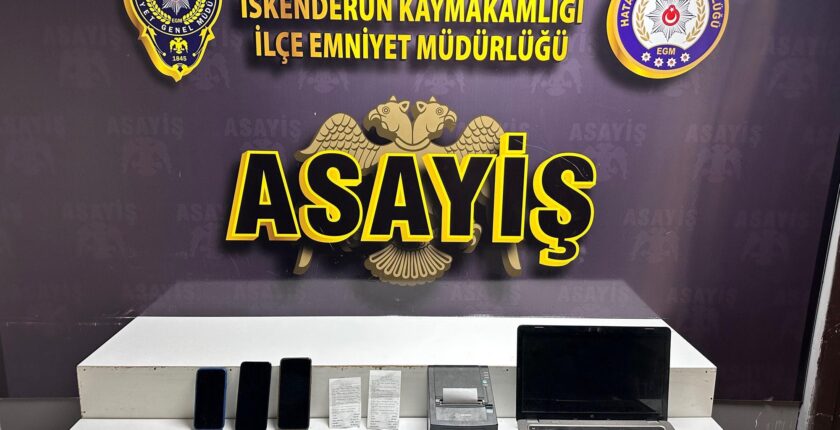 İskenderun’da Yasadışı Bahis Operasyonu
